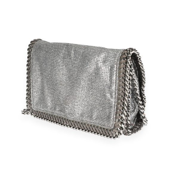 Stella McCartney Silver Metallic Falabella Crossbody Bag - Picture 2 of 7
